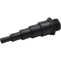 Hose Adaptor 1-1/2" to 1/2" Black Plastic - 1.1/2" GLUE FIT