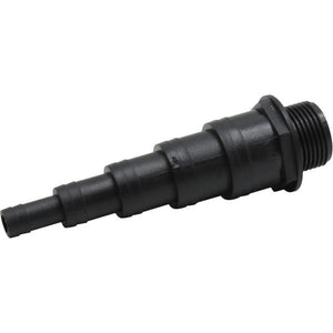 Hose Adaptor 1-1/2" to 1/2" Black Plastic - 1.1/2" GLUE FIT