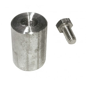 Anode with screw for impurity gatherers     Zinc