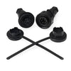 IP68 - Specified Pin Variant Plug and In-Line Socket and Caps Kit. Screw Connection.