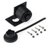 IP68 - Specified Pin Variant Bulkhead Socket and Cap Kit. Screw Connection. Supplied with Stainless Steel Fixing Screws.