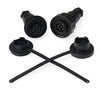 IP68 - Specified Pin Variant Plug and In-Line Socket and Caps Kit. Screw Connection.