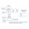 B175HW Wide Beam Bronze Low profile Thru-hull chirp 1kw transducer 150-250kHz