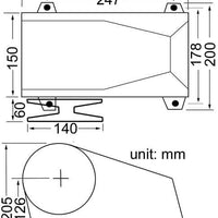 South Pacific Windlass Kit 1500W Horizontal 10mm gypsy 12 volts - HA1500 (10)