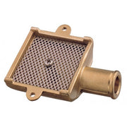 Bilge strum box with stainless steel gauze     Yellow brass