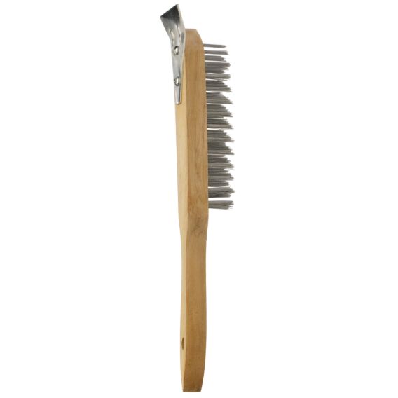 4 Row Wire Brush with Scraper