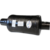 Centek Vernatone Round MKII GRP Exhaust Muffler (102mm Hose)  C-1400017 - ChasNewensMarine