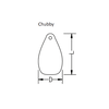 Chubby/Single Eye Fenders 36 x 40 (14 x 16) Royal Blue
