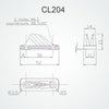 Clamcleat 6mm Mini