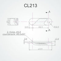 Clamcleat 5mm Fine Line (Starboard)