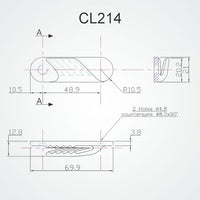 Clamcleat 5mm Fine Line (Port)