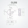 Clamcleat 6mm Cub Plas (Pk Size: 1)