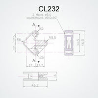 Clamcleat 6mm Cub Plas (Pk Size: 1)
