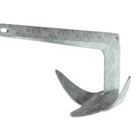 2kg/4.4lb Claw Anchor (Galvanised)  0057902 by LEWMAR