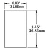 Contura Switch DPDT Gray - ON-OFF-ON
