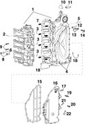 Evinrude Johnson OMC Engine Part GASKET  0350594 350594 - ChasNewensMarine