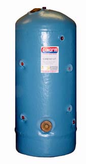 141 litre Vertical Water Storage Heater Single Coil, Twin Immersion Boss. Includes TPRV valve C-Warm CWM141-V3 NO LONGER AVAILABLE - this has been superseded by CWM141-VT3 - this Supesedes Part No CWB141-V3