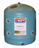 29 litre Vertical Water Storage Heater Single Coil Includes TPRV valve - C-Warm CWM29-V3 - this Supesedes Part No CWB29-V3