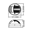 White Stern LED Navigation Light DomeNav Range boats up to 20m