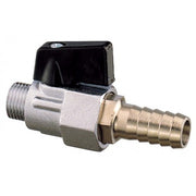 Drain cock with male end lever operated     Nickel-plated brass