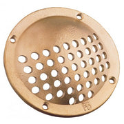 Drilled round scoop     Yellow brass