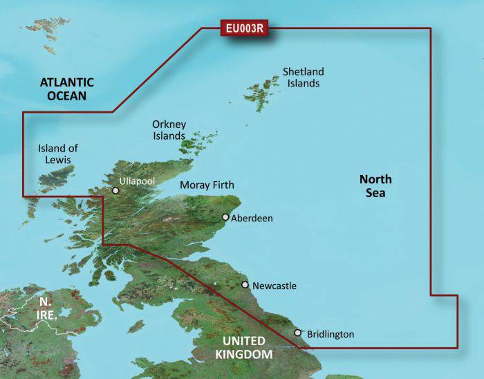 Garmin BlueChart G3 Vision Regular Areas - VEU003R Great Britain, Northeast Coast