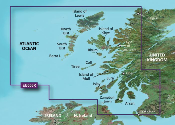 Garmin BlueChart G3 Regular Area - HXEU006R Scotland, West Coast