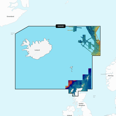 Garmin Navionics Vision+ Chart: EU043R - Iceland to Orkney