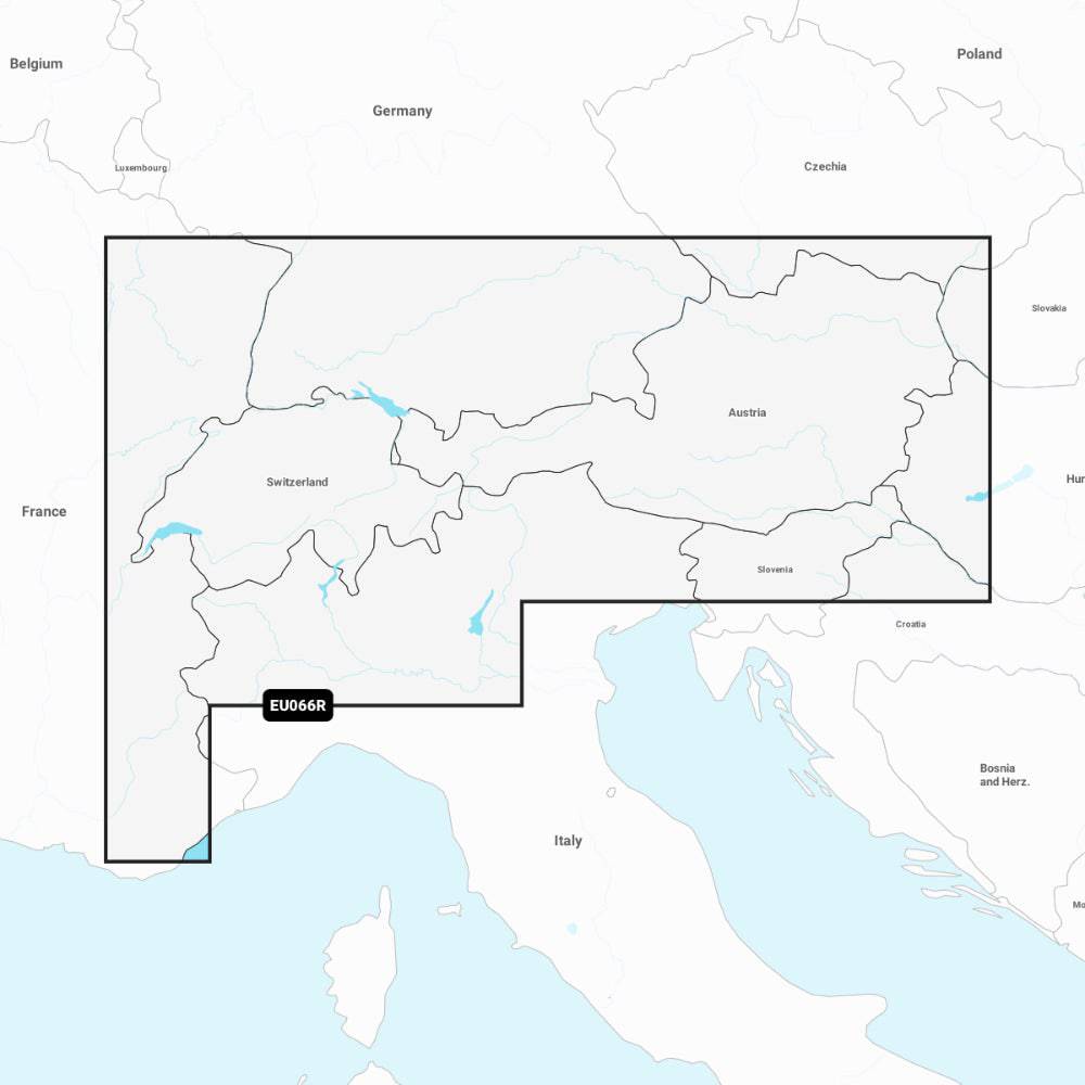 Garmin Navionics+ Chart: EU066R - Alpine Lakes & Rivers