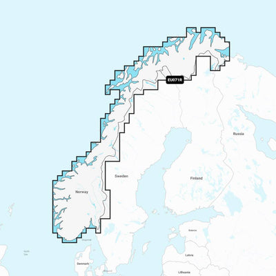 Garmin Navionics+ Chart: EU071R - Norway Lakes & Rivers