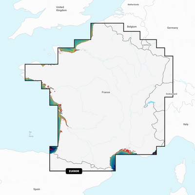 Garmin Navionics Vision+ Chart: EU080R - France Lakes & Rivers
