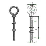 (WL-50412) Eye Bolt inc Nut/Washer -stainless steel