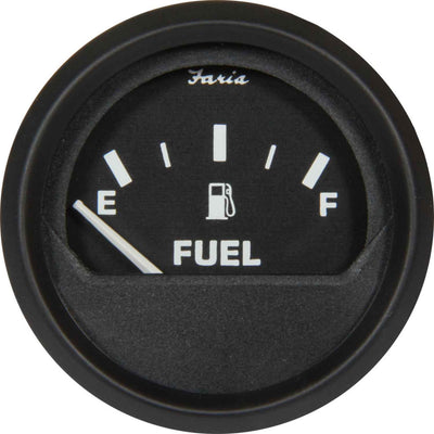 Faria Beede Fuel Level Gauge in Euro Black Style (Euro Resistance)  FAR12802