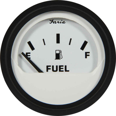 Faria Beede Fuel Level Gauge in Euro White Style (US Resistance)  FAR12901