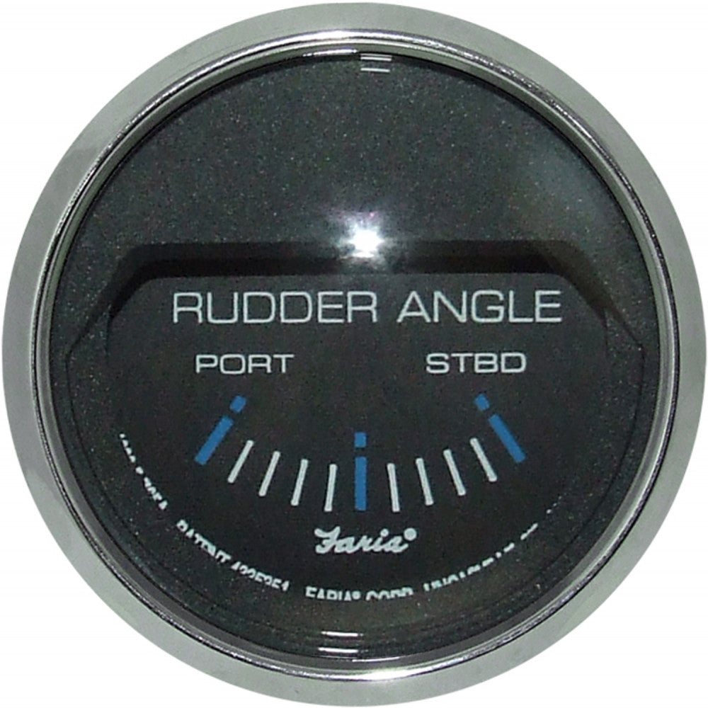 Faria Beede Rudder Angle Position Indicator in Chesapeake SS Black  FAR13725 - ChasNewensMarine