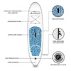 SUP Ultra Lightweight Stand Up Paddle Board KIT Blue Feath-R-Lite