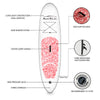 SUP Ultra Lightweight Stand Up Paddle Board KIT Pink Feath-R-Lite