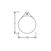 Ball / Heavy Duty Fenders / Floats 40 x 52 Black