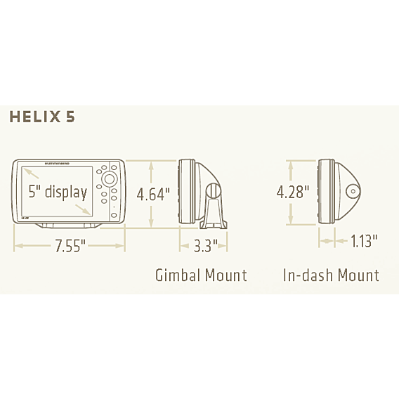 Humminbird Sondeur Helix 5 G2 H5G2-SHDSS - Comptoir Nautique