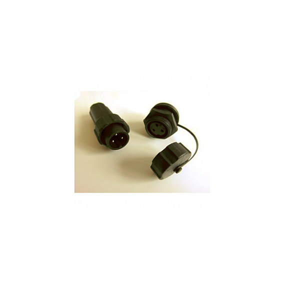 3Pin Plug/socket pair (inc. protective cap for socket)