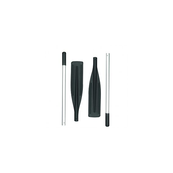 Aluminium Oars Long (1.64M) for 2.50-3.30 Boat (Pair) Black