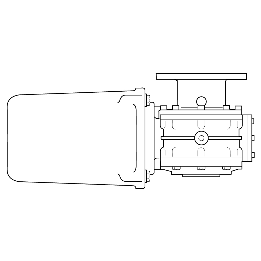 V3 IP68 24V Motor Gearbox (Non FastFit™)  68001054 by LEWMAR