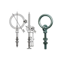 Ring Bolt inc Nut & Washer - Hot Dip Galvanised