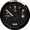 KUS Fuel Level Gauge with Black Stainless Bezel (Euro Resistance)  KY10002 - ChasNewensMarine