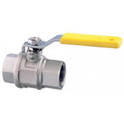 Lever operated ball valve F-F - full flow "2000" series     Nickel-plated brass