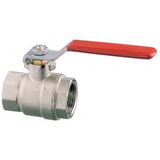 Lever operated ball valve F-F full flow     Nickel-plated brass
