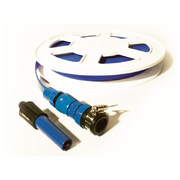 20M Marine Layflat White/Blue Reel