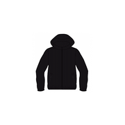 Black Crew Jacket with Hood