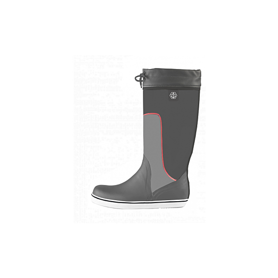 Maindeck tall grey rubber boot