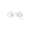 Aqua Signal Series 34 LED-12/24V Starboard